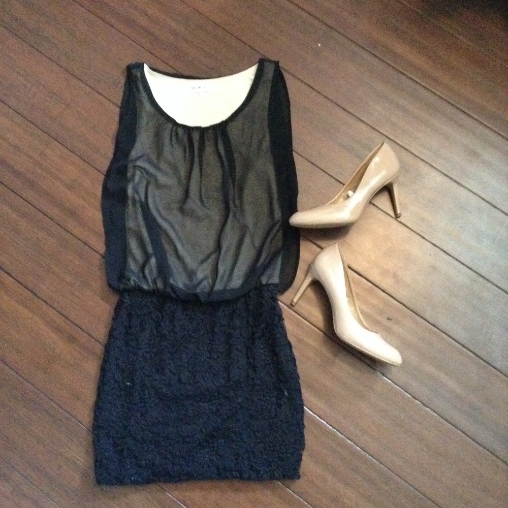 Black, Nude, and Lace Dress!